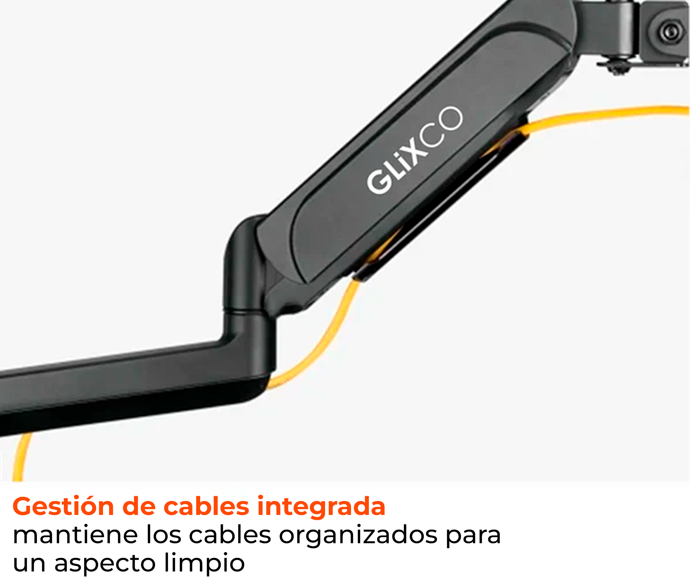 Rack Soporte con Gas Spring de Escritorio para Monitor de 17 a 32 Pulg