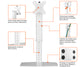 Rack Soporte con Base para Monitor 17 a 27 Pulg