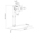 Rack Soporte con Base para Monitor 17 a 27 Pulg