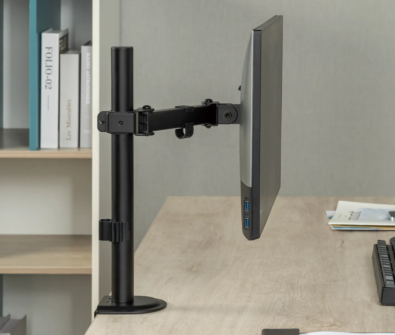 Rack Soporte de Escritorio para 1 Monitor 17 a 32 Pulg