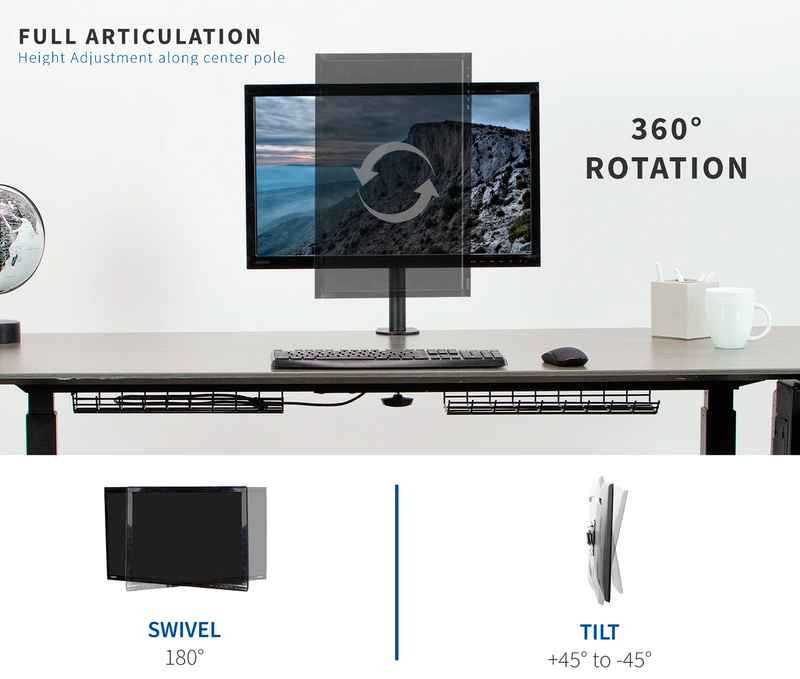 Rack Soporte de Escritorio para Monitor 13 a 32 Pulg