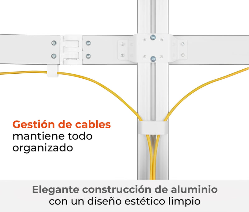 Rack Soporte de Escritorio para 6 monitores 17 a 32 Pulg