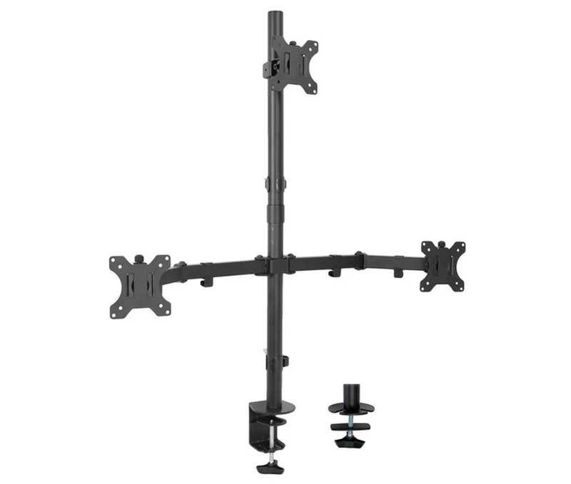 Rack Soporte Triple de Escritorio Para 3 Monitores de 13 A 32 Pulgadas