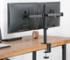 Rack Soporte Doble Brazo de Escritorio para 2 Monitores 13 a 32 pulg