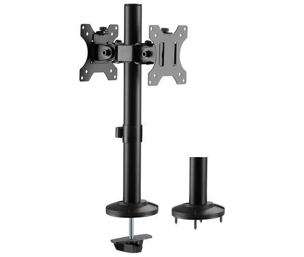 Rack Soporte Doble de Escritorio para Monitor 17 a 32 Pulg