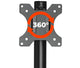 Rack Soporte Doble de Escritorio para Monitor 17 a 32 Pulg