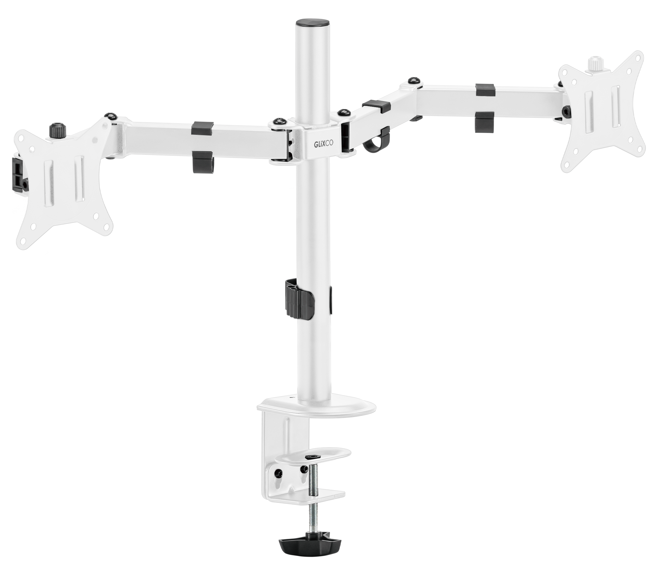 Rack Soporte Doble Brazo de Escritorio para 2 Monitores 17 a 32 pulg