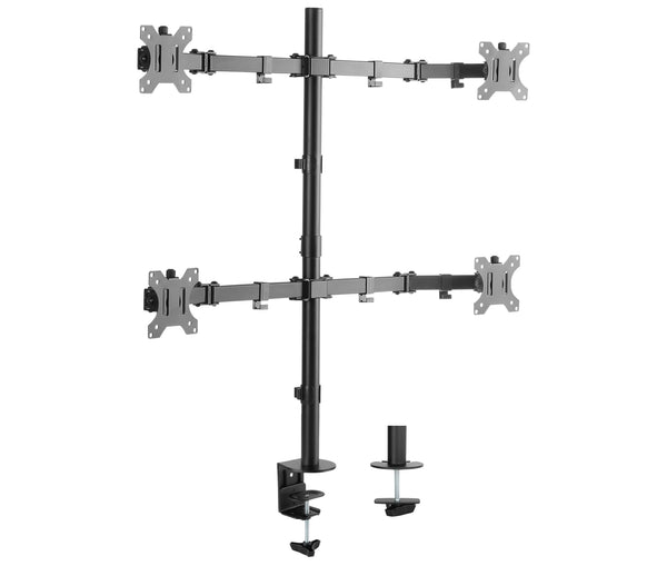 Rack Soporte Cuadruple Brazo de Escritorio para 4 Monitores 13 a 32 Pulg