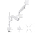 Rack Soporte Doble Brazo con Gas Spring de Escritorio de para 2 Monitores 24 a 57 Pulg