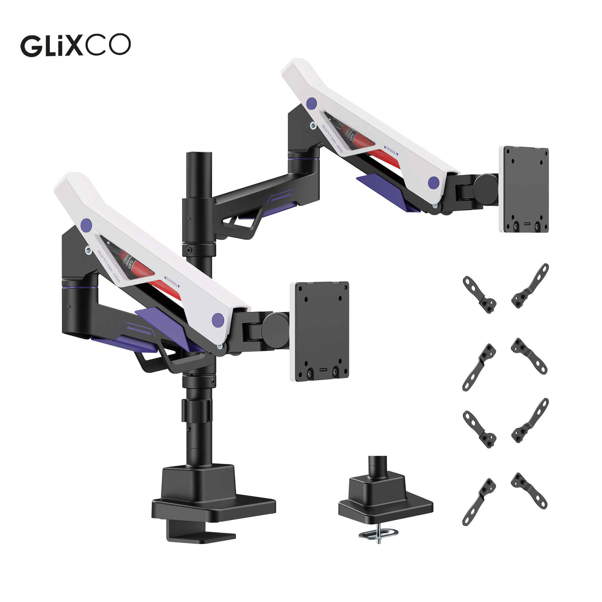 Rack Soporte de Escritorio para 2 Monitores Pesados 24 a 57 Pulg