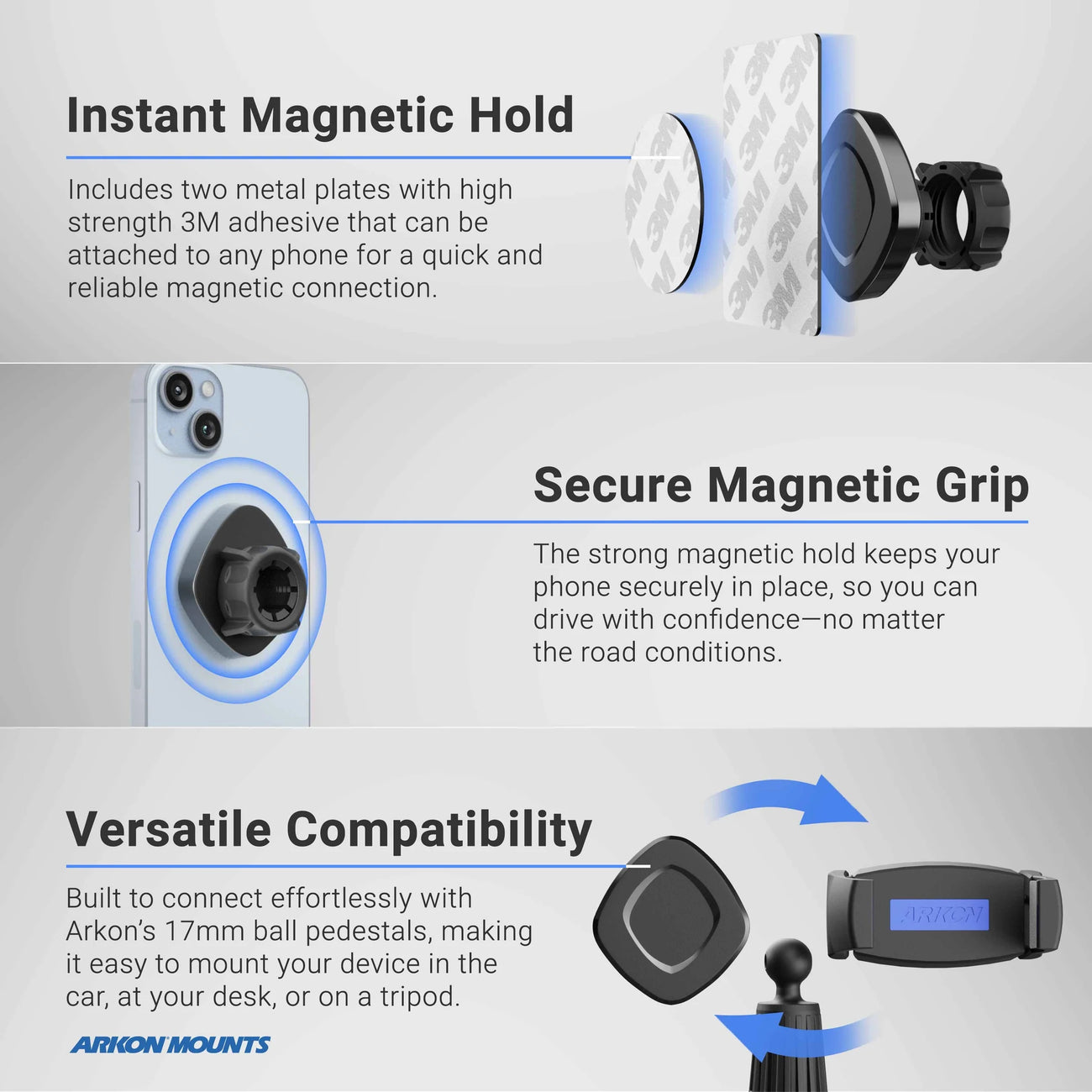 Soporte magnético con ventosa para Celular / Instalacion  Parabrisa del Auto