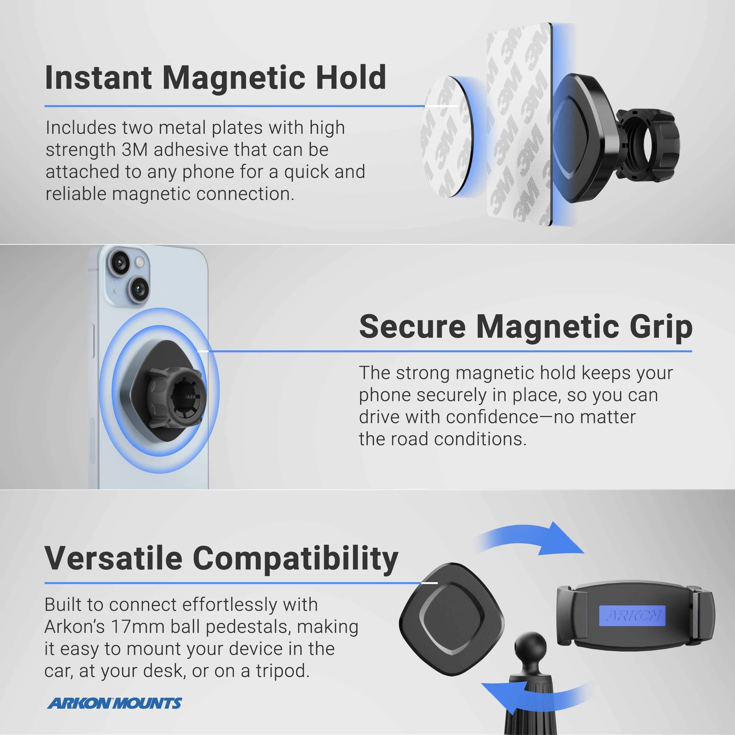 Soporte magnético con ventosa para Celular / Instalacion  Parabrisa del Auto