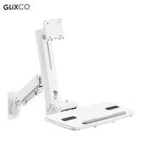 Estación de trabajo médico de pared para Monitor 17-49 Pulg