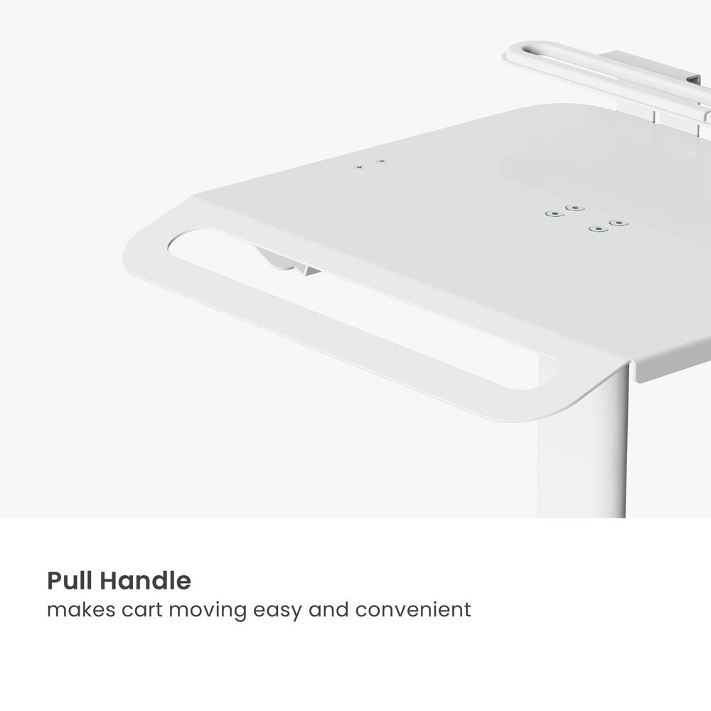 Carro Médico  con Canasta y Soporte Antirrobo para Laptop