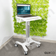 Carro Médico Multialmacén y Soporte Antirrobo para Laptop