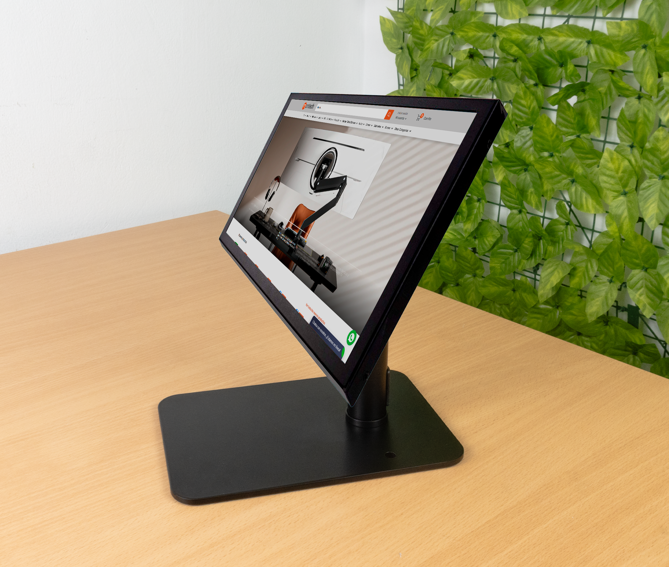 Soporte con Base para Minimonitor 8" / TFT MONITOR S811H / Tablet industrial