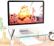 Mesa de Vidrio Templado para Monitor 13 a 32 Pulg / Altura Regulable / Medida 56x24 cm / Espesor 10mm / Carga 30 kg