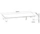 Mesa de Vidrio Templado para Monitor 13 a 32 Pulg / Altura Regulable / Medida 56x24 cm / Espesor 10mm / Carga 30 kg