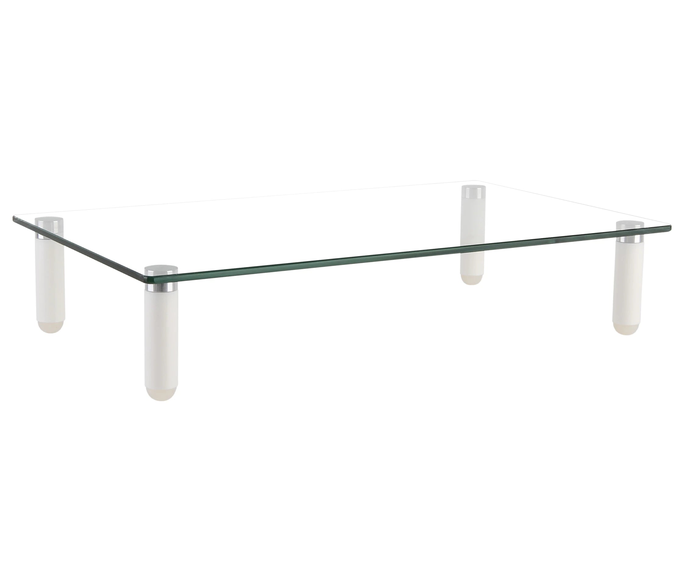 Soporte Mesa de Vidrio Templado para Monitor 13 a 32 Pulg / Medida 40x24 cm / Espesor 5mm / Carga 20 kg