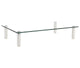 Soporte Mesa de Vidrio Templado para Monitor 13 a 32 Pulg / Medida 40x24 cm / Espesor 5mm / Carga 20 kg