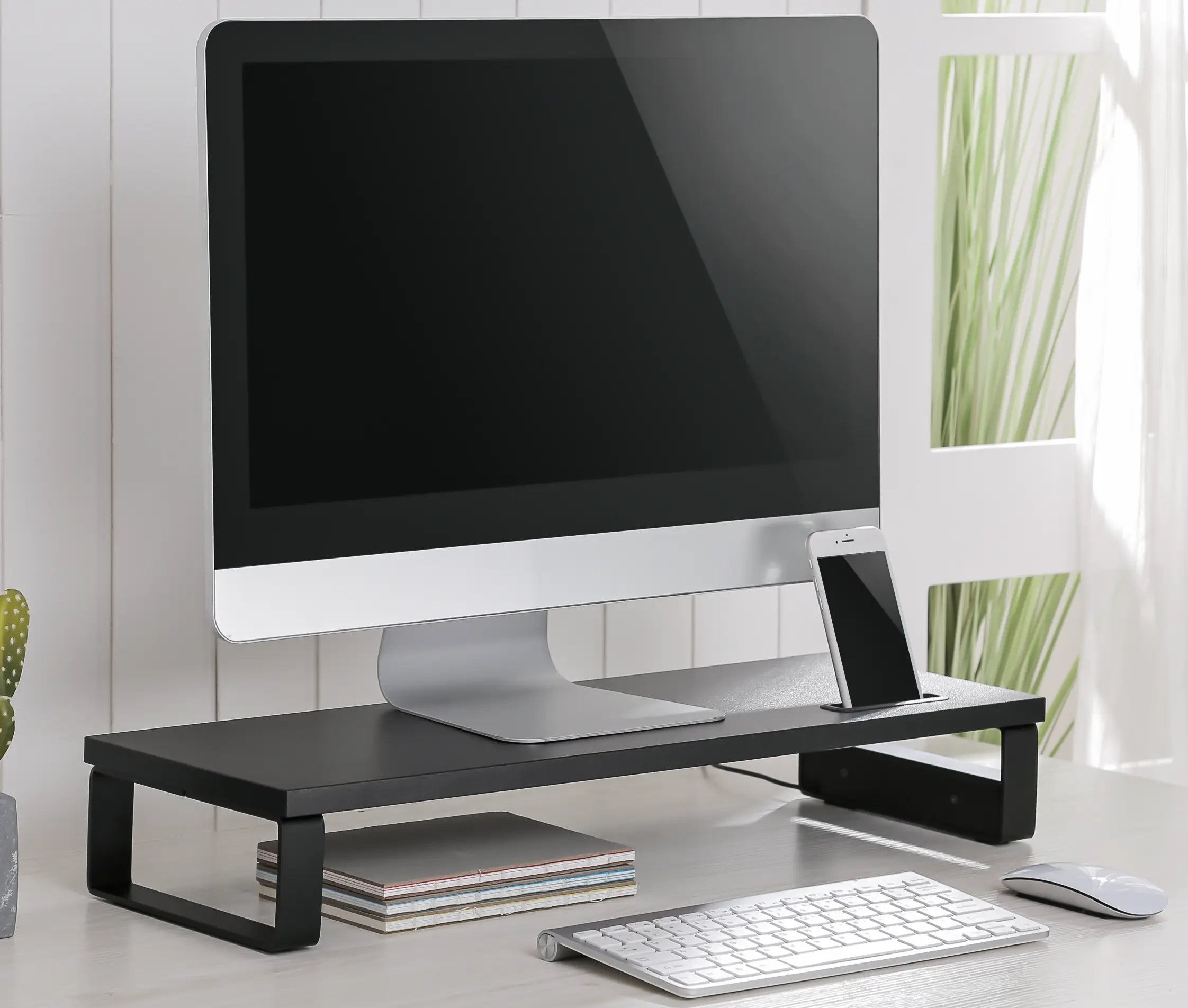 Base Sobre Mesa con Puerto USB para Monitor 13-32 Pulg