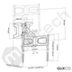 Rack Eléctrico Motorizado  TV 43 a 70 Pulg / VESA Max 600x400mm / Carga 35 kg