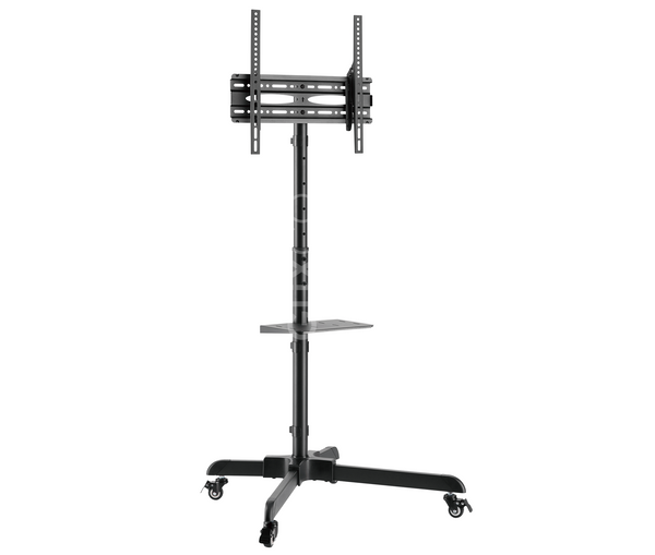 Pedestal con Ruedas y Rack para TV 32 a 55 Pulg / VESA Max 400x400mm / Carga 35 kg