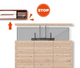 Soporte Eléctrico Elevación Motorizado para TV 37 a 65 Pulg  / VESA Max 600x400mm / Carga 50 kg
