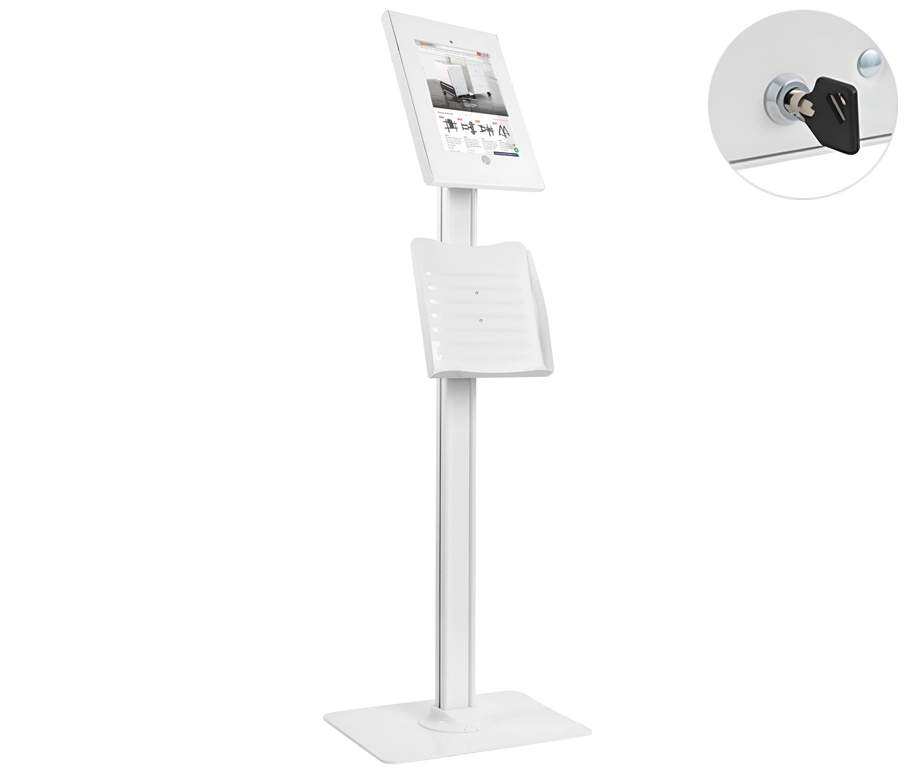 Pedestal Soporte Antirrobo para Tablet iPad PRO 12.9 Pulg
