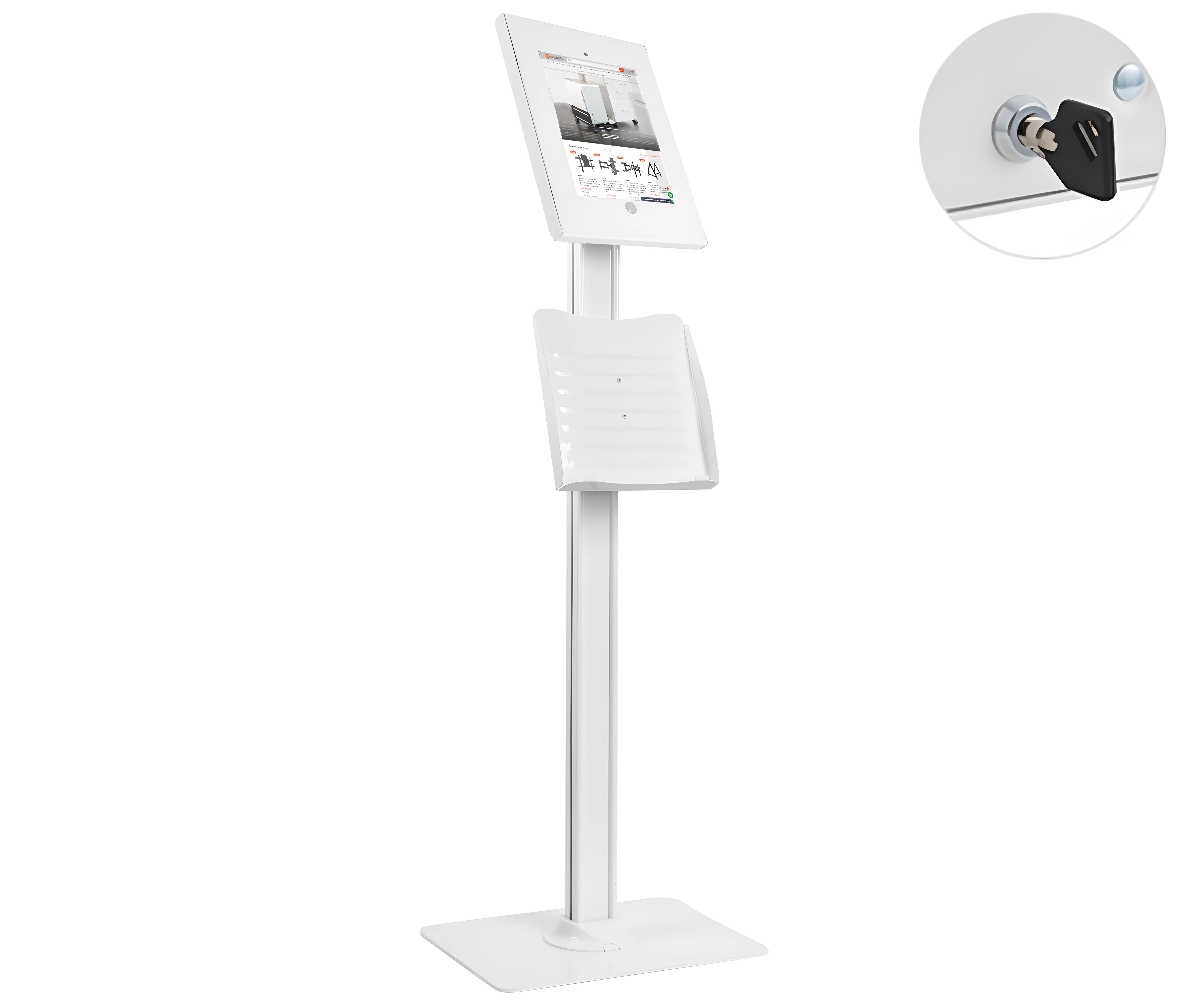 Pedestal Soporte Antirrobo para Tablet iPad PRO 12.9 Pulg