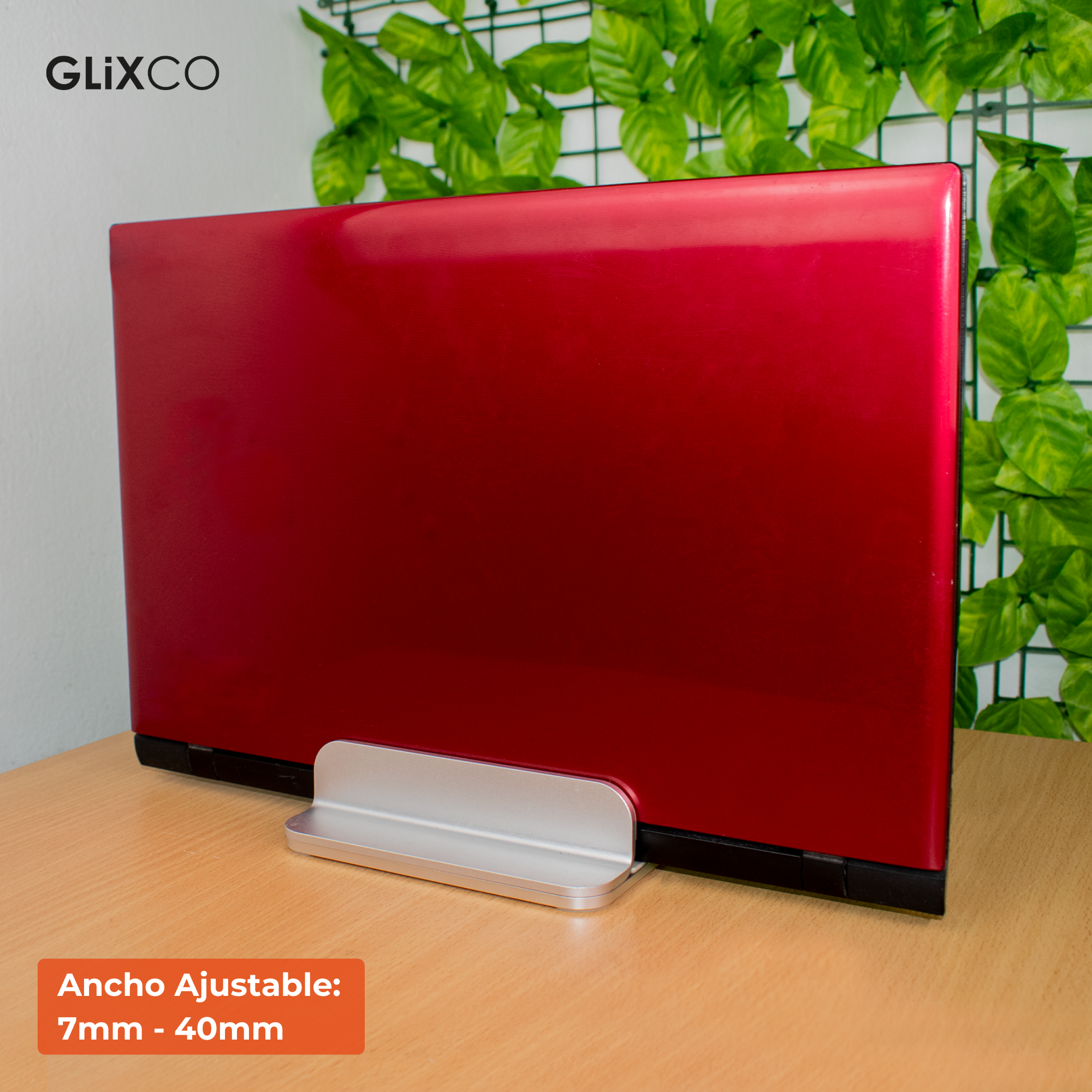 Soporte Base de Aluminio para Laptop - Ancho Ajustable