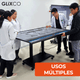 Pedestal Eléctrico Motorizado con Ruedas para TV Pantalla Interactiva 52 a 84 Pulg / VESA Max 900x600mm / Carga 100 kg