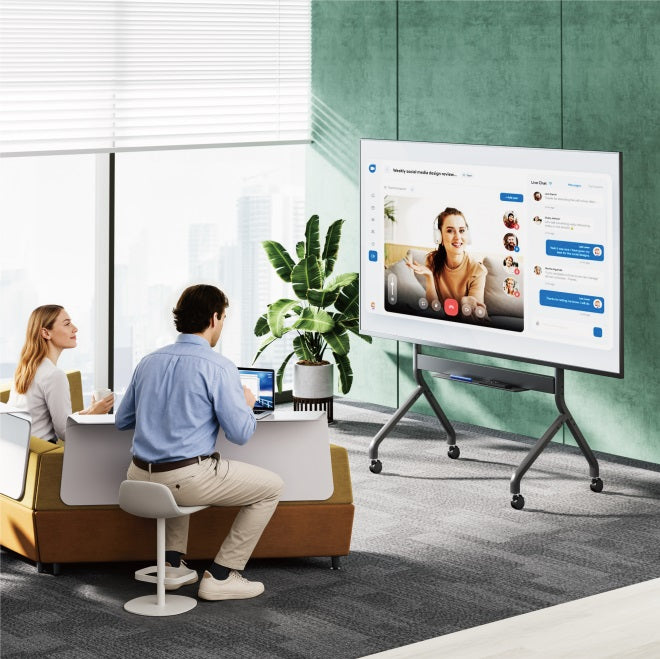 Pedestal Electrico Motorizado  TV 60 a 110 PULG / Vesa Max 1200X600mm / Carga 120 KG - GRIS