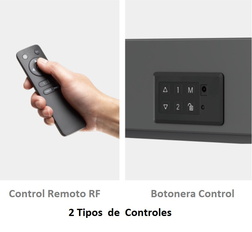 Pedestal Electrico Motorizado  TV 60 a 110 PULG / Vesa Max 1200X600mm / Carga 120 KG - GRIS