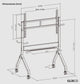 Pedestal Electrico Motorizado  TV 60 a 110 PULG / Vesa Max 1200X600mm / Carga 120 KG - GRIS