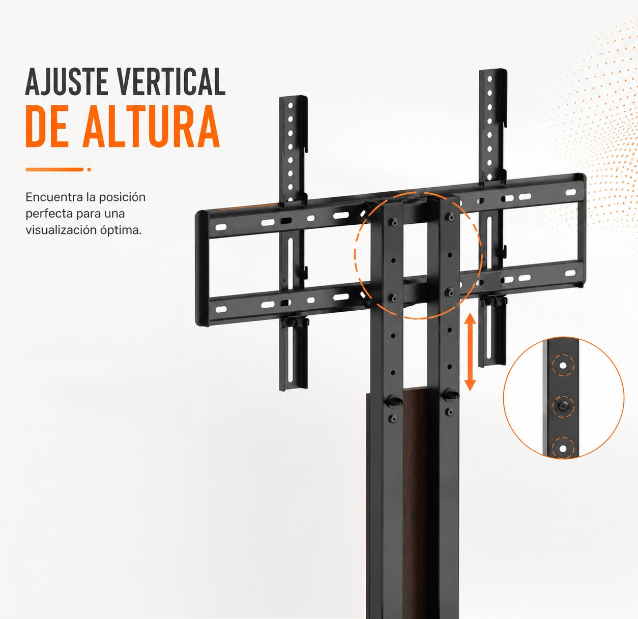 Base Pedestal Sobremesa para TV 32 a 77 Pulg / VESA Max 600x400mm / Carga 40 kg