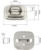 Placa Base con Anclaje para Cables de Seguridad