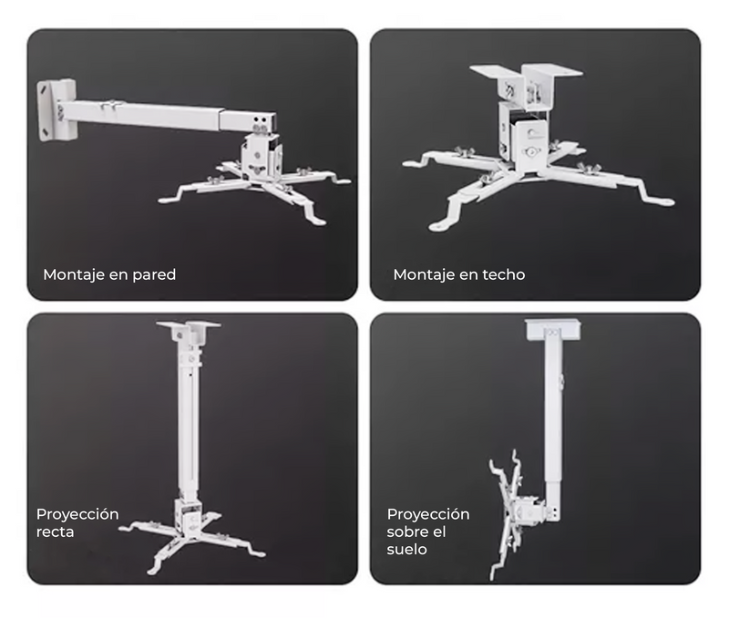 Rack Soporte para Proyector para Techo-Altura Ajustable 70 a 120 cm