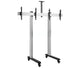 Pedestal con Ruedas Doble Pantalla 45 a 55 Pulg / Carga 50 kg / VESA Max 600x400mm