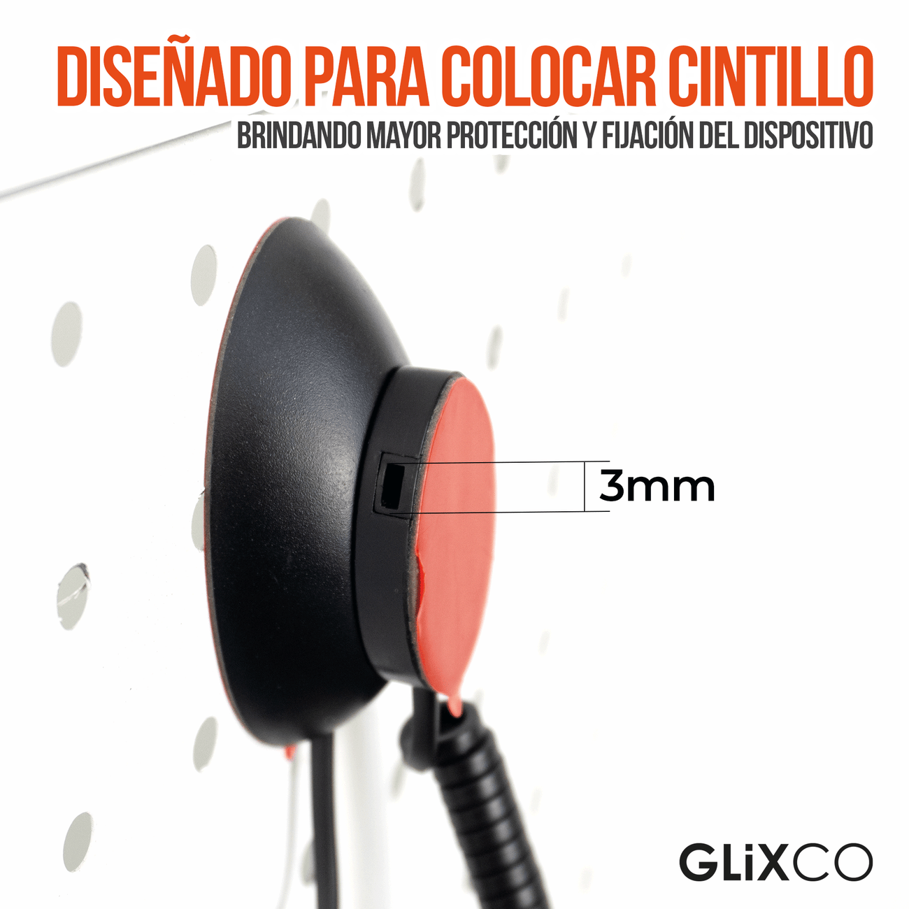 Cable Retráctil Imantado para Control Remoto / Soporte Magnético Antipérdida / Fijación en pared / Largo Max 80cm