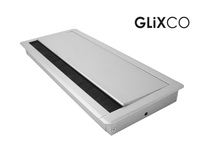 Tapa Pasacables de Aluminio con Cierre Lento (Largo 30 x  Anch 12.7 cm)