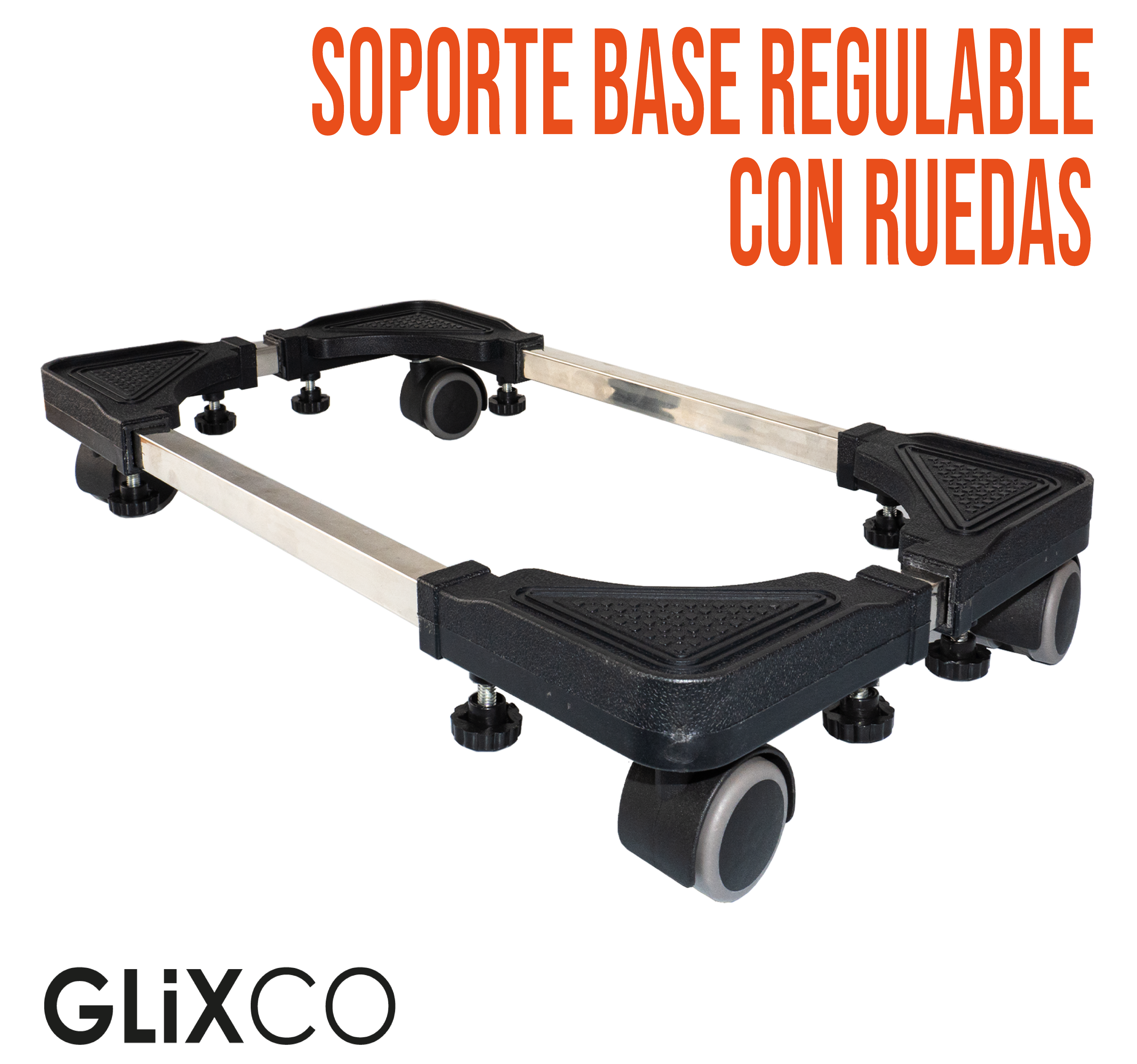 Soporte Base Regulable con ruedas para CPU PC Gamer / Servidores / UPS