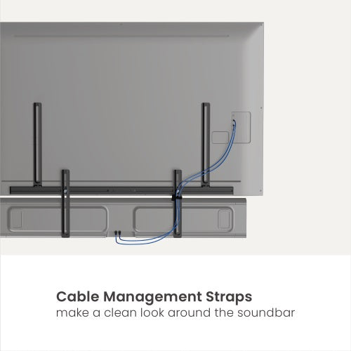 Soporte universal para barra de sonido para montaje en TV con VESA hasta 700 mm