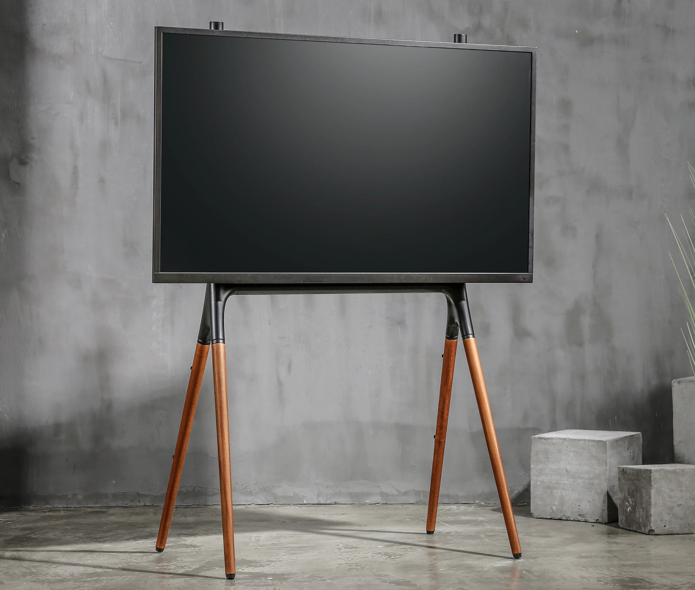 Pedestal con 4 Patas Madera TV 49 a 70 Pulg / VESA Max 600x400mm / Carga 40 kg