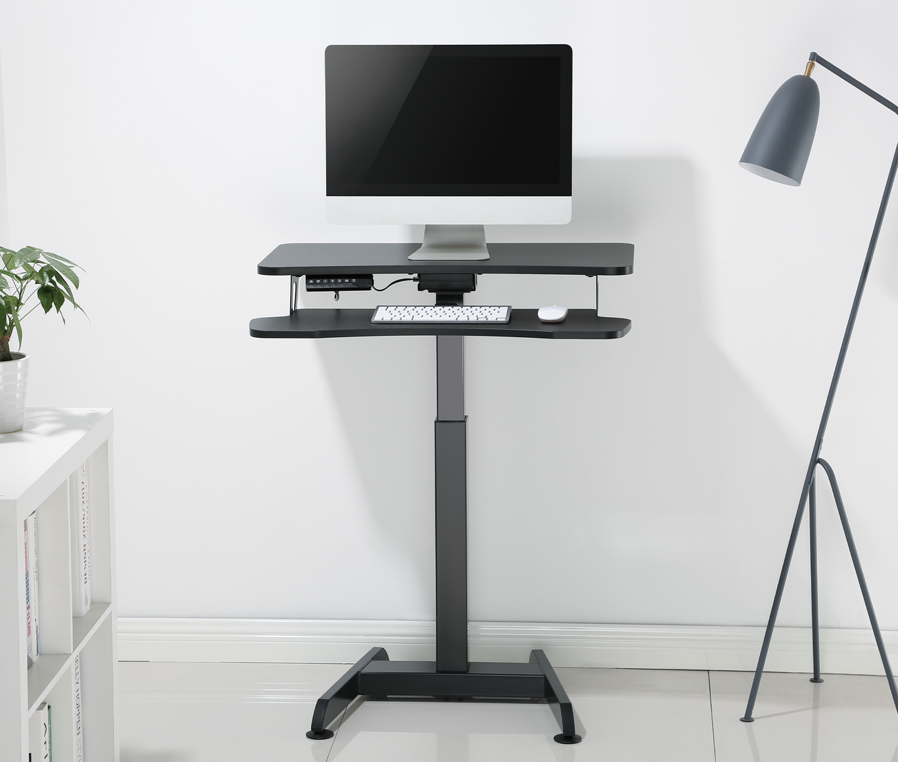 Mesa Escritorio Eléctrico con Bandeja para Teclado / Altura Regulable