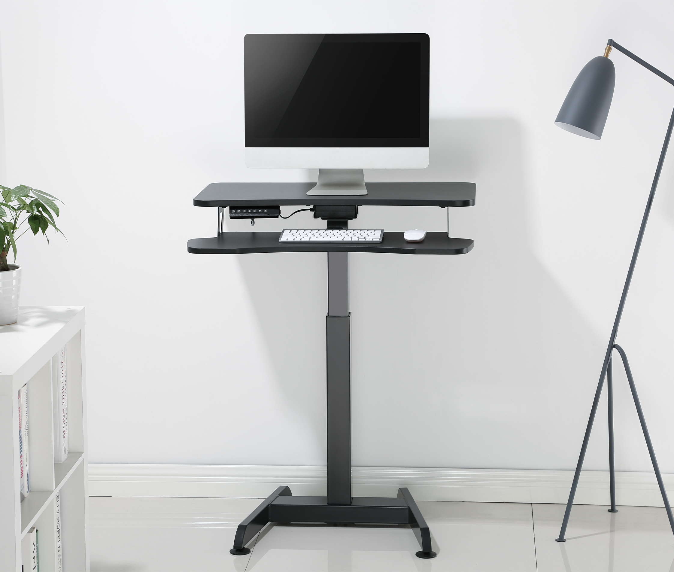 Mesa Escritorio Eléctrico con Bandeja para Teclado / Altura Regulable