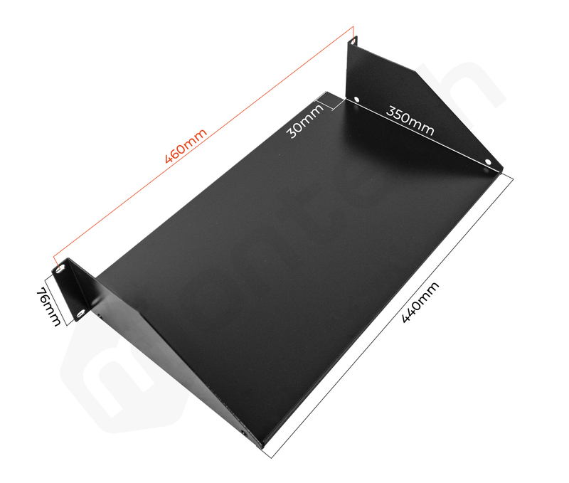 Bandeja Fija para Servidores / 2RU / Profundidad 38 cm