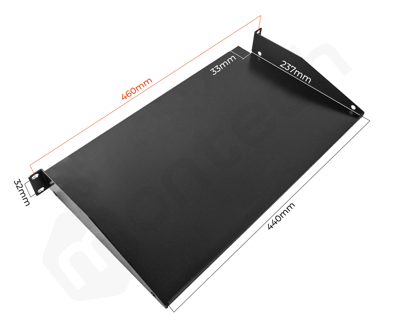 Bandeja Fija para Servidores / 1RU / Profundidad 27 cm