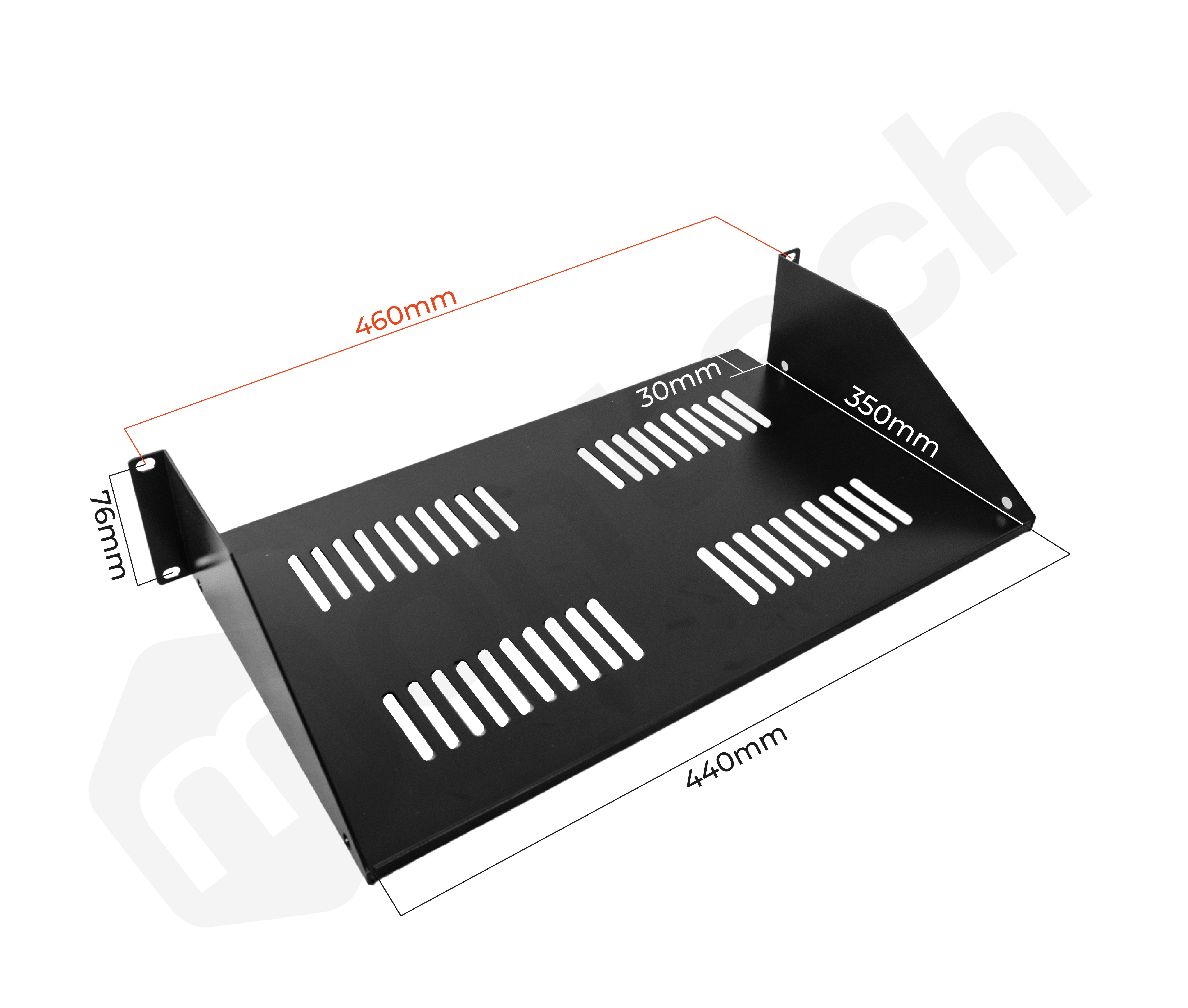 Bandeja para Servidores / 2RU / Profundidad 38 cm