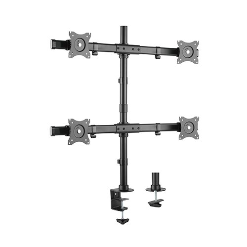 Rack Soporte De Escritorio Para 4 Monitores de 13 a 27 Pulg